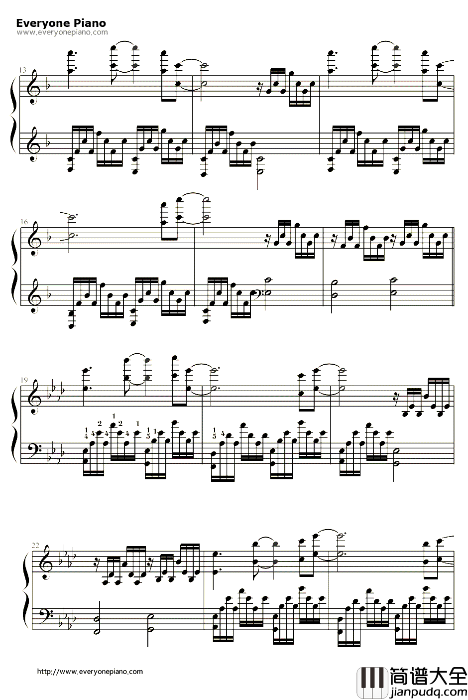 Positive_Outlook钢琴谱_Diavid_Hoffner_神州十号发射成功BGM