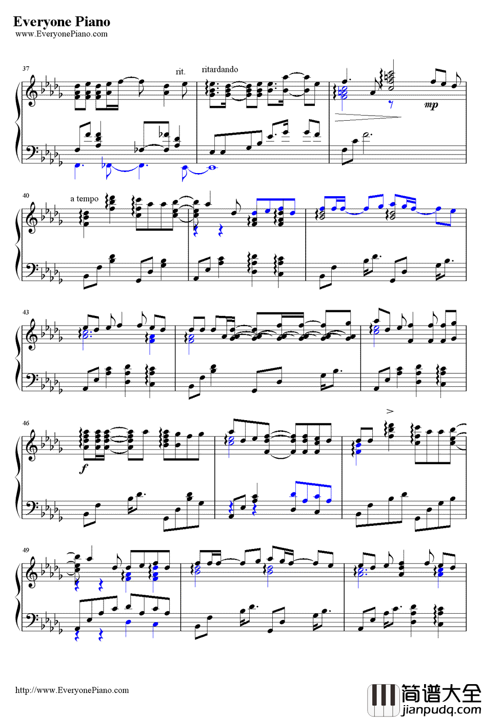 Just_be_friends钢琴谱_巡音ルカ巡音流歌_触手猴版