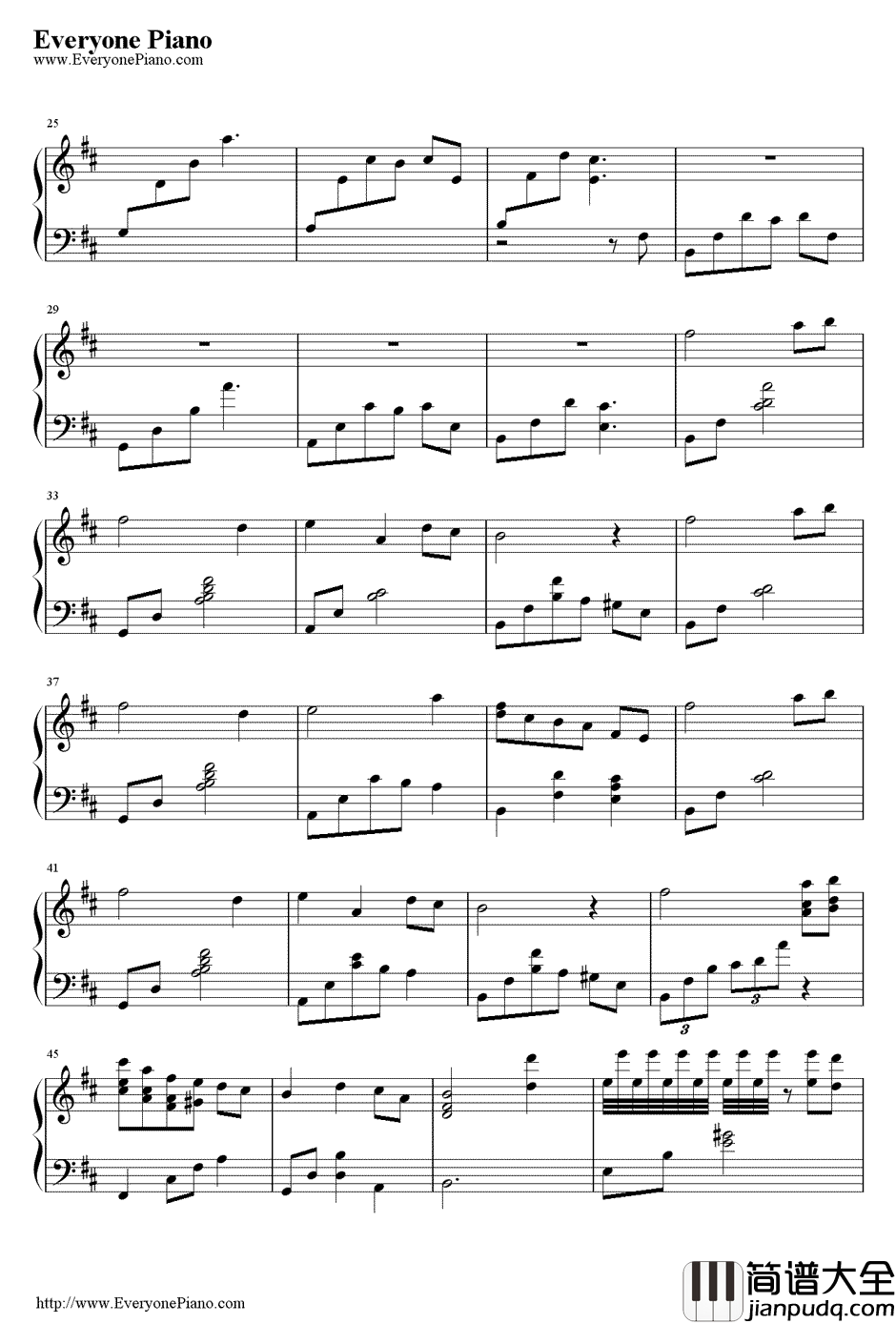 杨柳钢琴谱_范宗沛/林海__真心话大冒险之北京故事_插曲