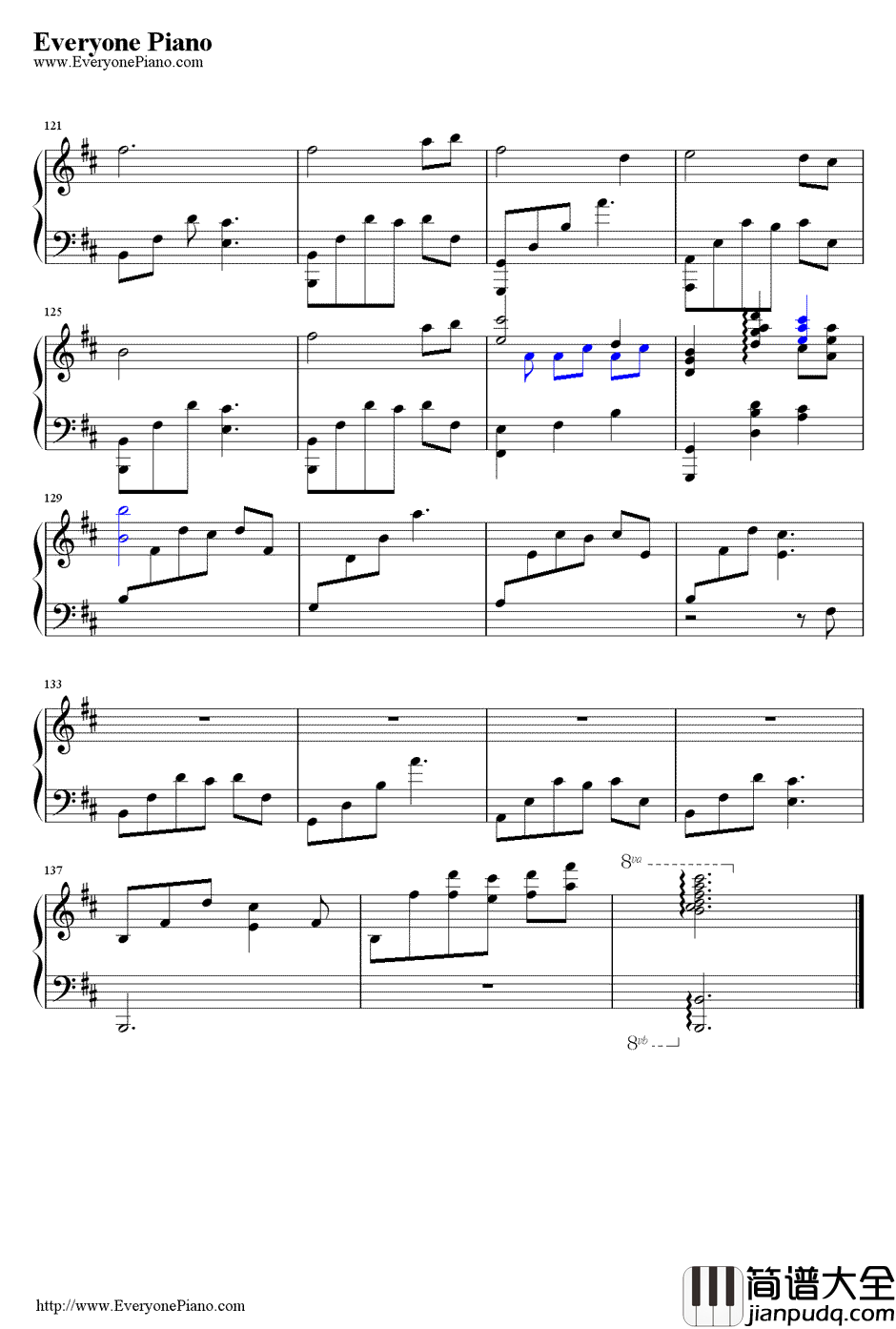 杨柳钢琴谱_范宗沛/林海__真心话大冒险之北京故事_插曲