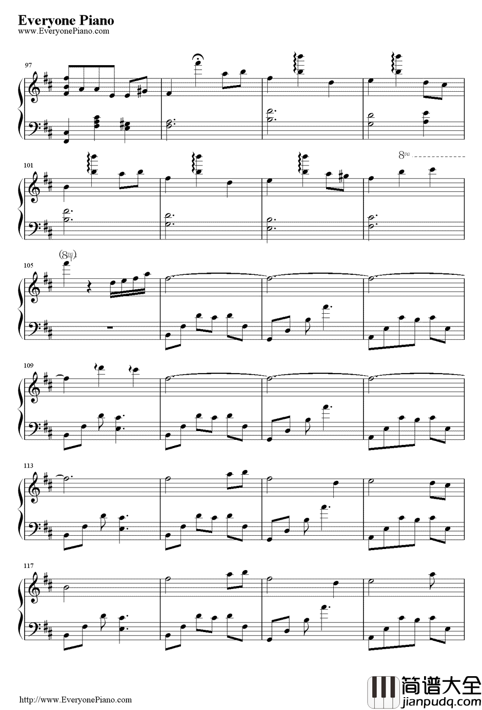 杨柳钢琴谱_范宗沛/林海__真心话大冒险之北京故事_插曲