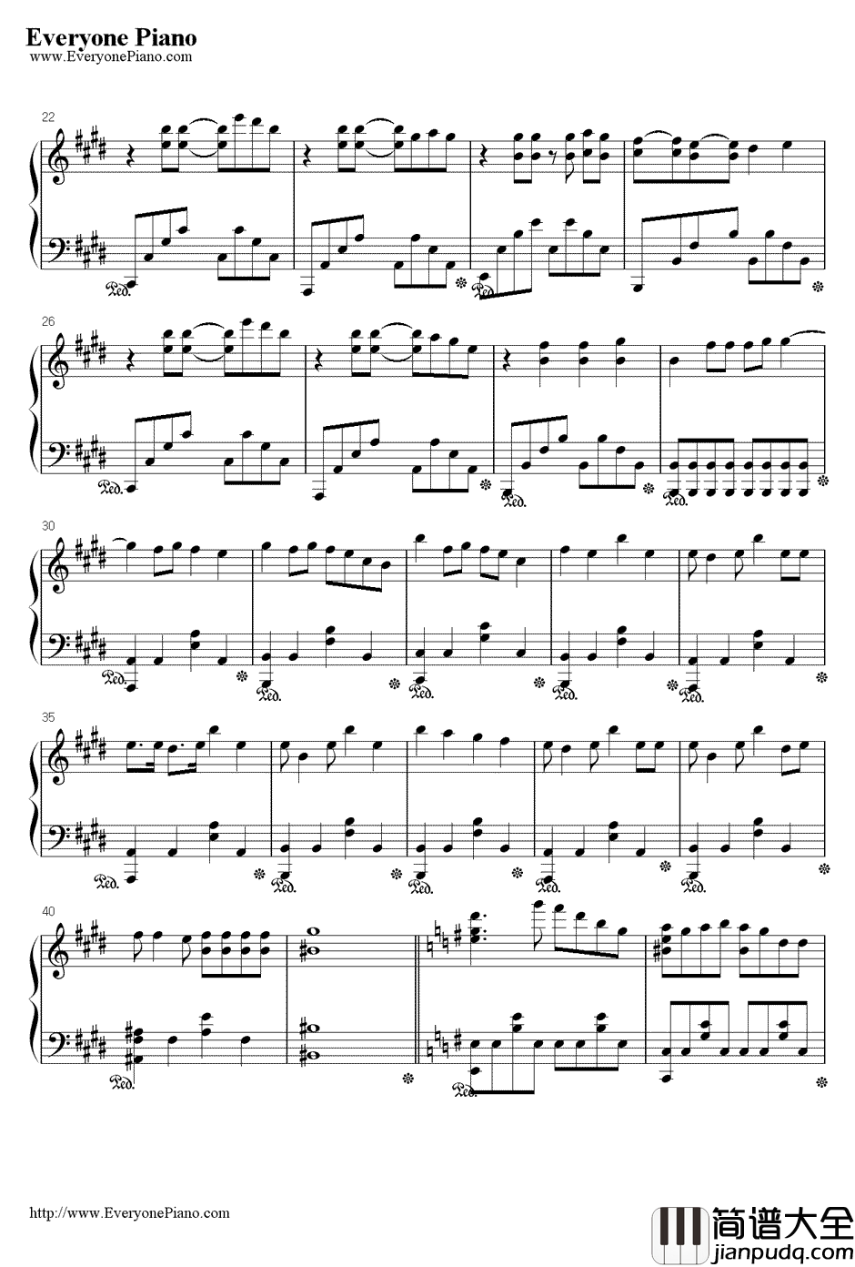 奔跑的夏天钢琴谱_jjlujiahui