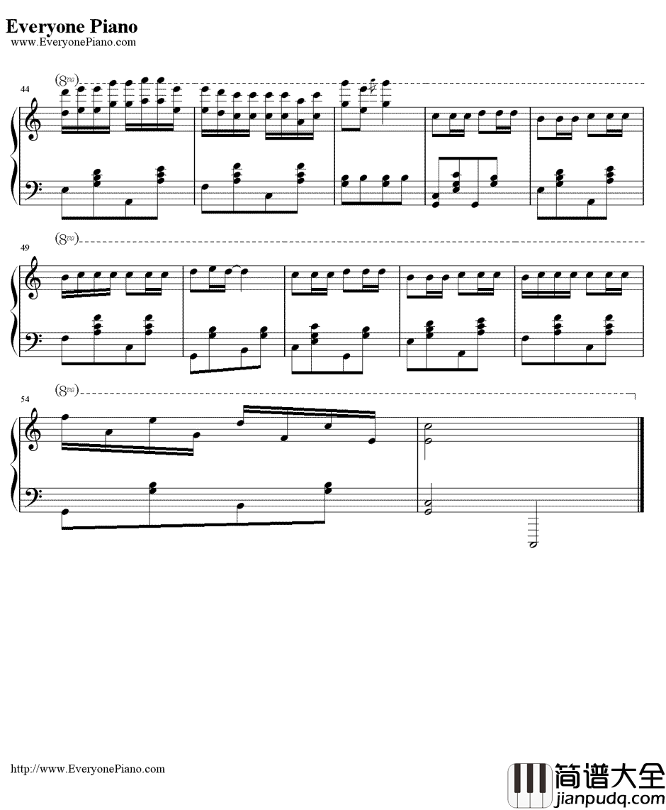 对面的女孩看过来钢琴谱_任贤齐