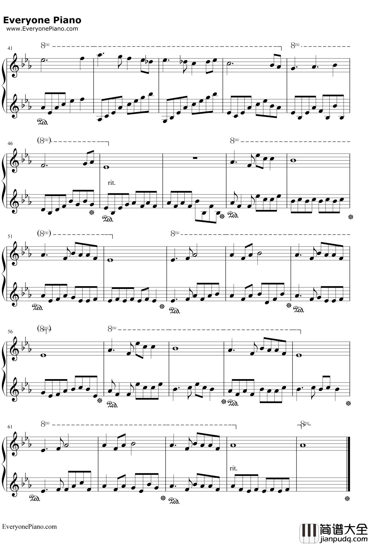 莫失莫忘钢琴谱_麦振鸿