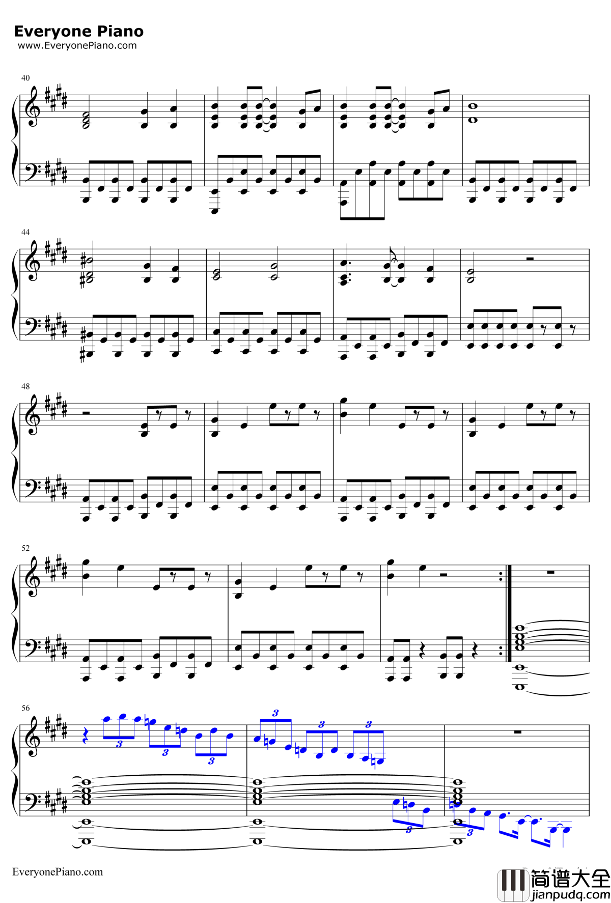 轻飘飘的时间钢琴谱_放学后茶会__轻音少女_第一季第12话插曲