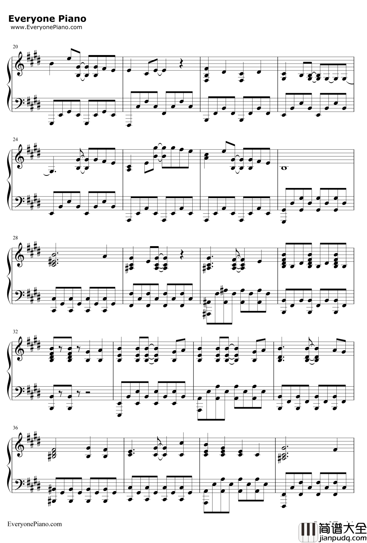 轻飘飘的时间钢琴谱_放学后茶会__轻音少女_第一季第12话插曲