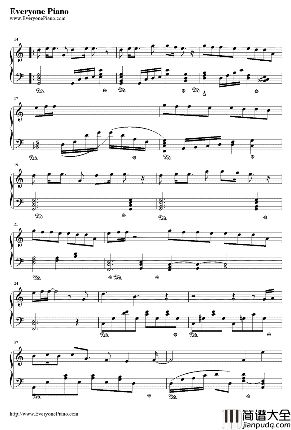 My_Precious钢琴谱_张根硕