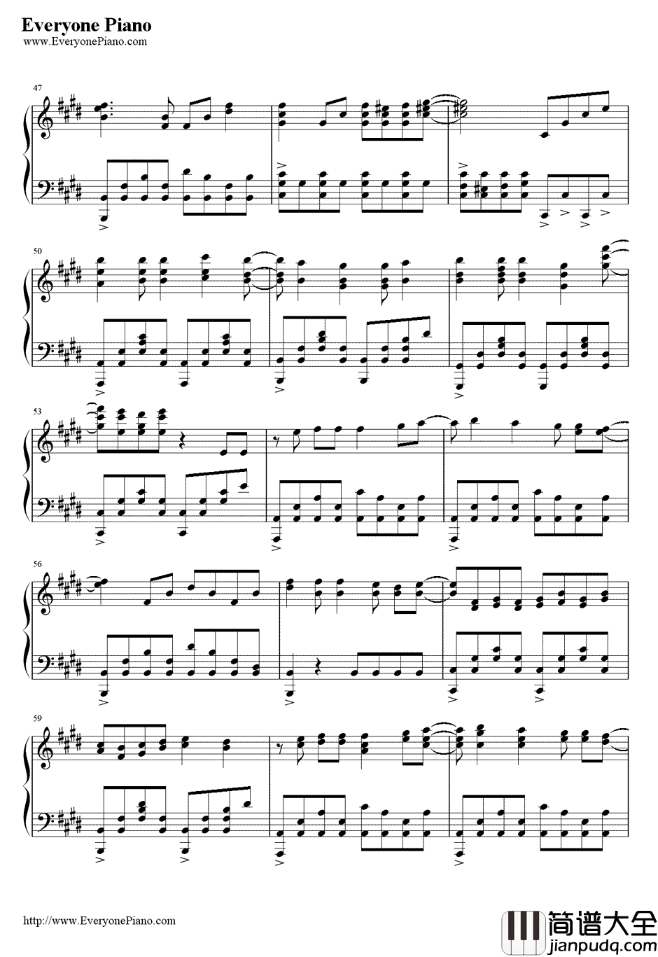 INNOCENCE钢琴谱_蓝井艾露_刀剑神域OP2