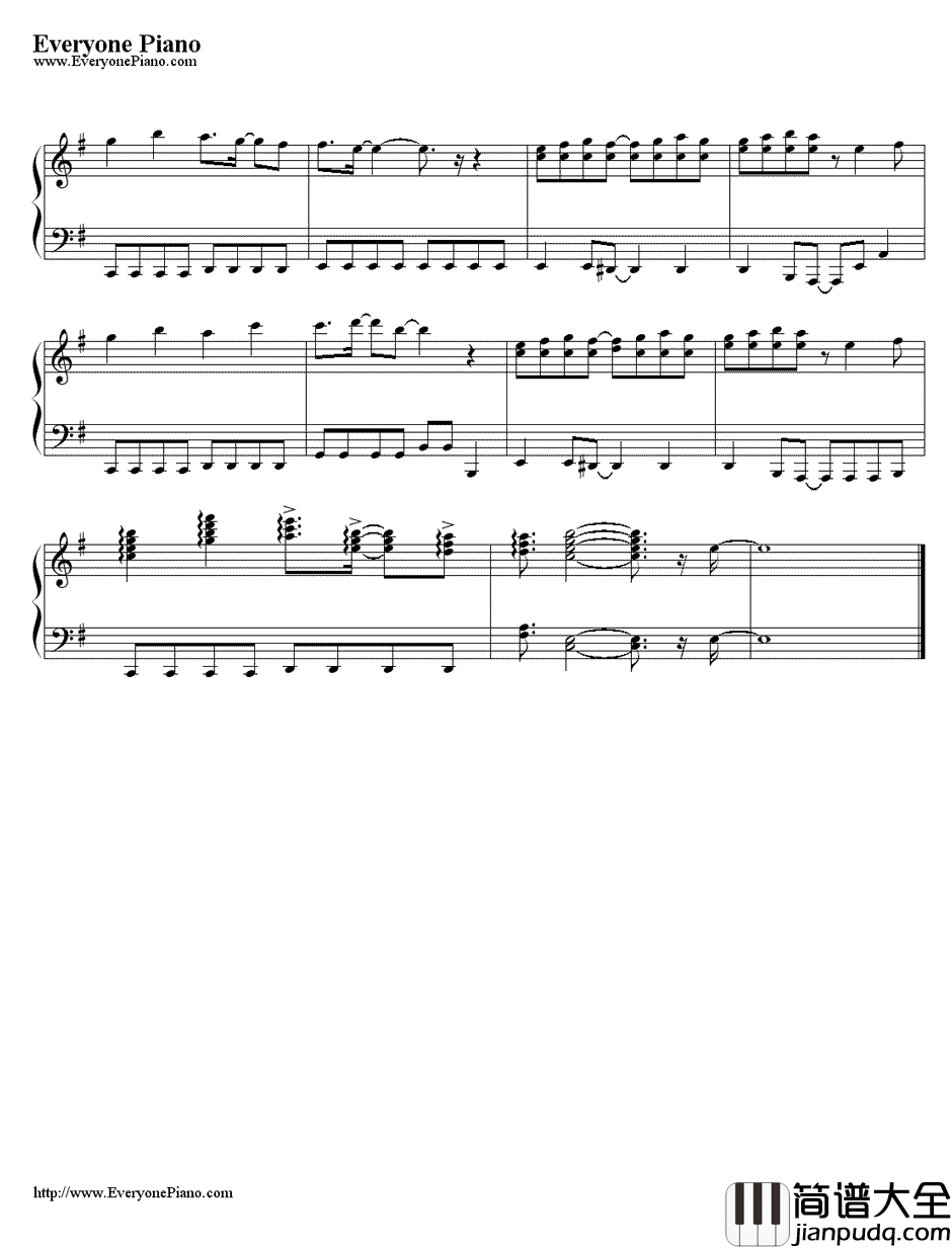 願い事ひとつだけ钢琴谱_小松未歩__名侦探柯南_片尾曲