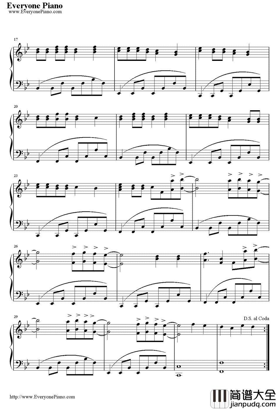 Somewhere_In_Brooklyn钢琴谱_Bruno_Mars