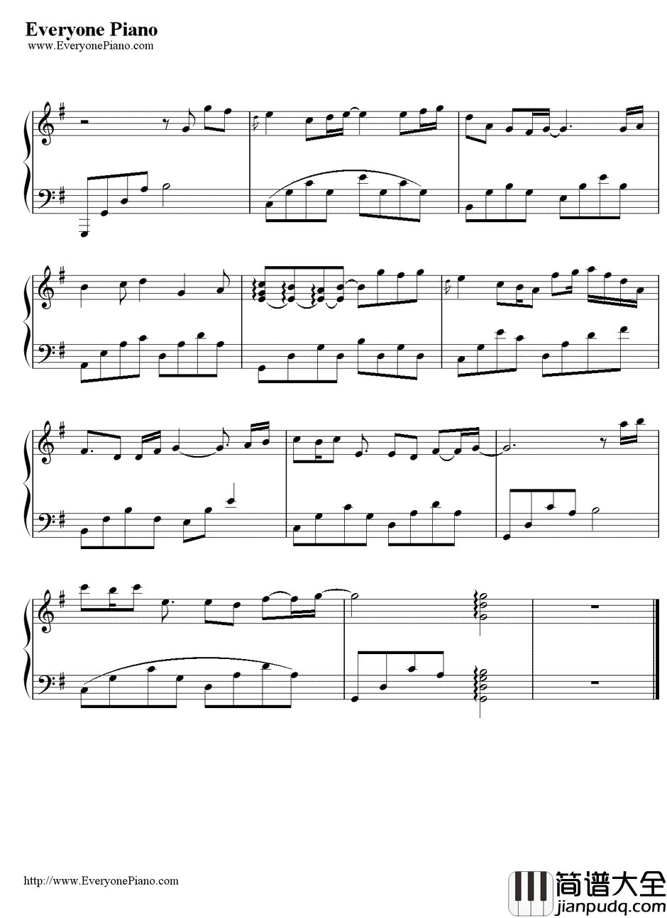 雨中的向日葵钢琴谱_LiuYeNan