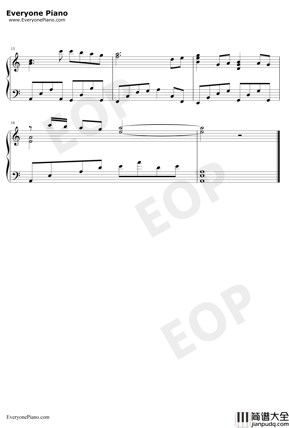 竹苑情歌钢琴谱_金庸群侠传主题曲