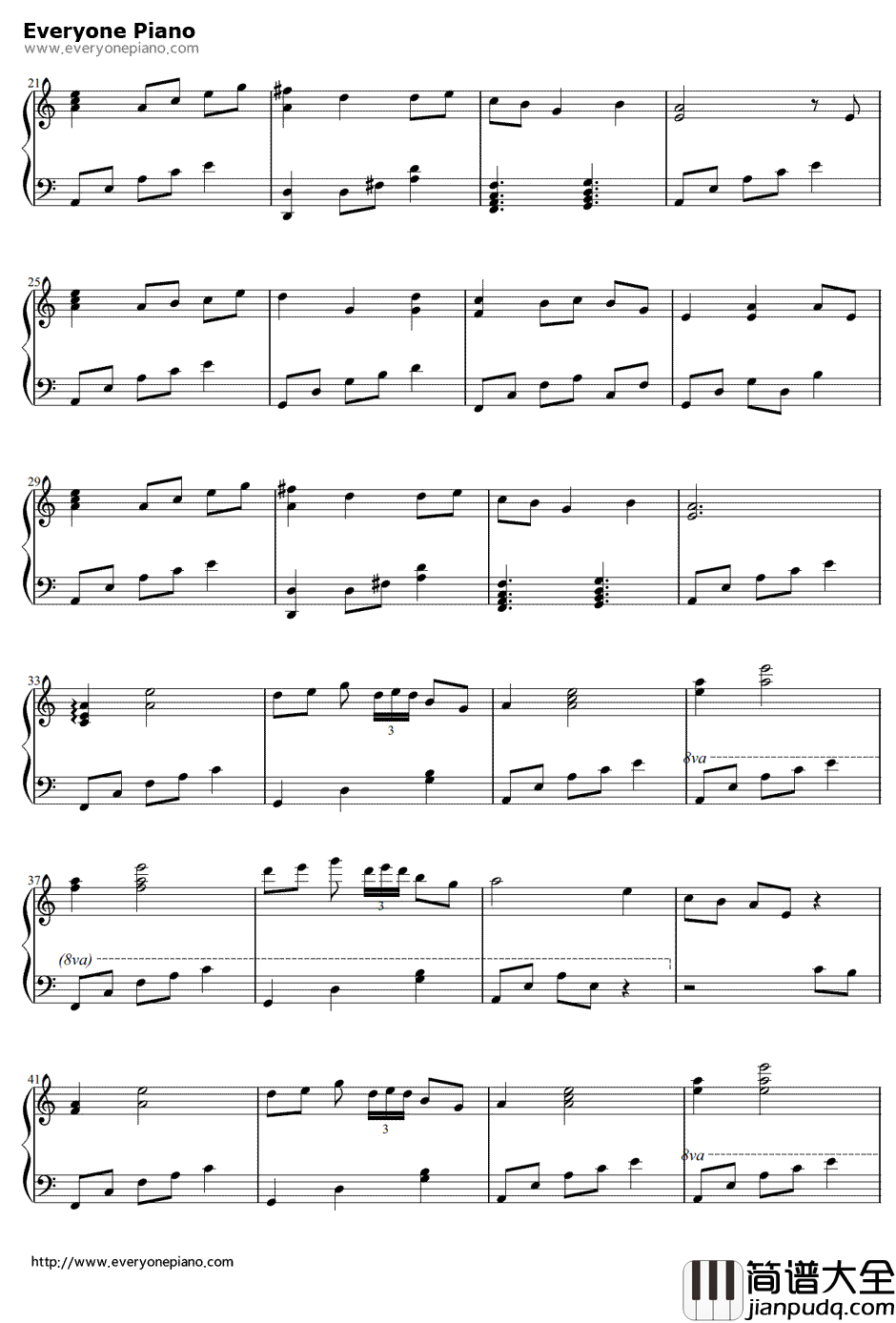 妖怪の山～Mysterious_Mountain钢琴谱_射命丸文_東方風神錄