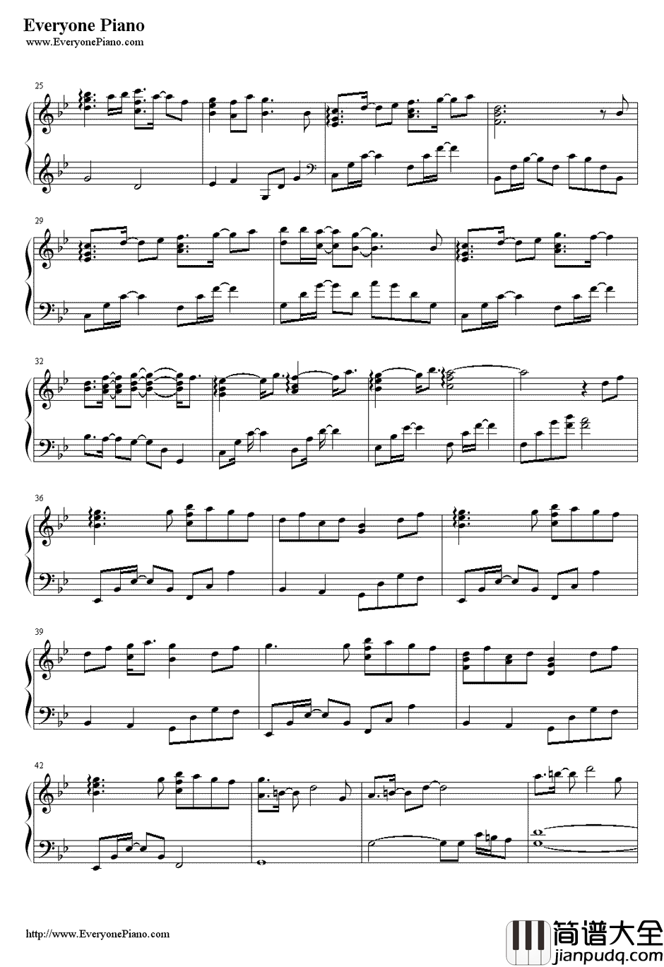 梦的点滴钢琴谱_松隆子