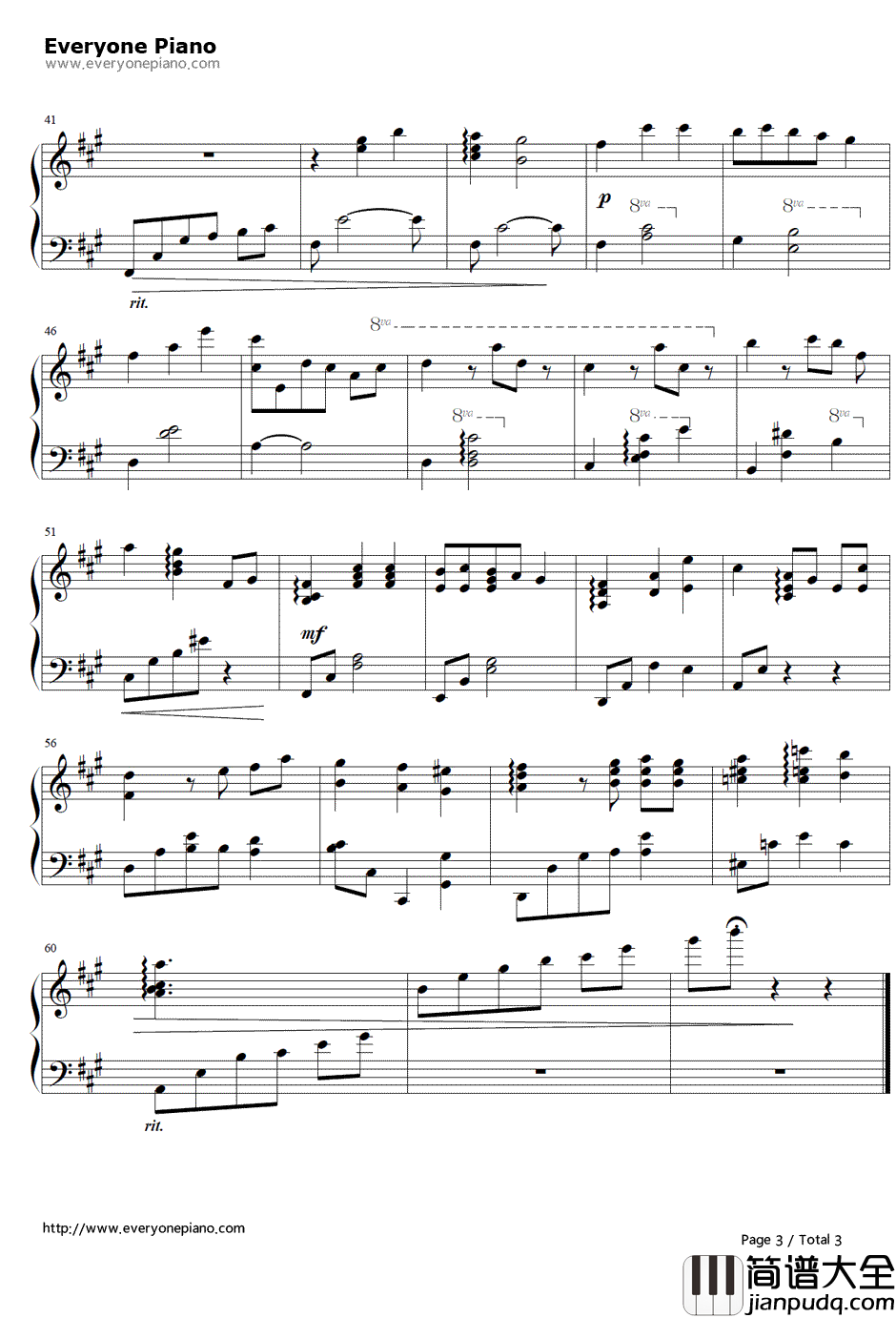 Irreplaceable_memories钢琴谱_秋之回忆6～T_Wave～