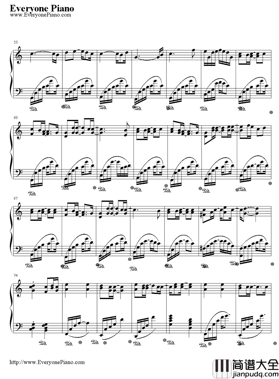 自我催眠钢琴谱_罗志祥