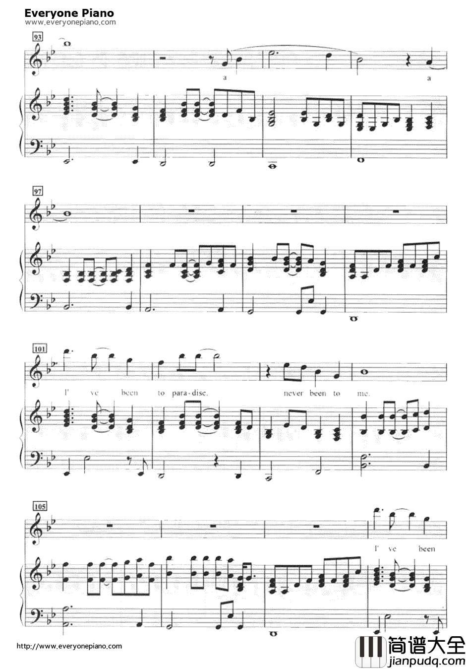I've_Never_Been_To_Me独奏版钢琴谱_S.H.E