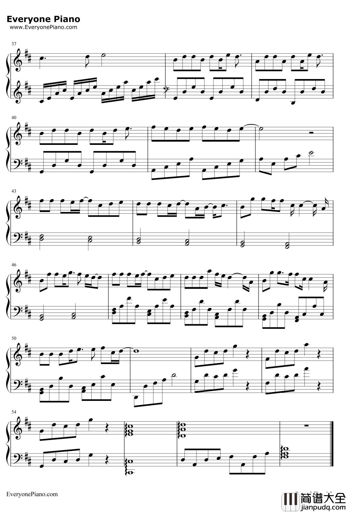 Love_you_you钢琴谱_林俊杰__夏日乐悠悠_主题曲