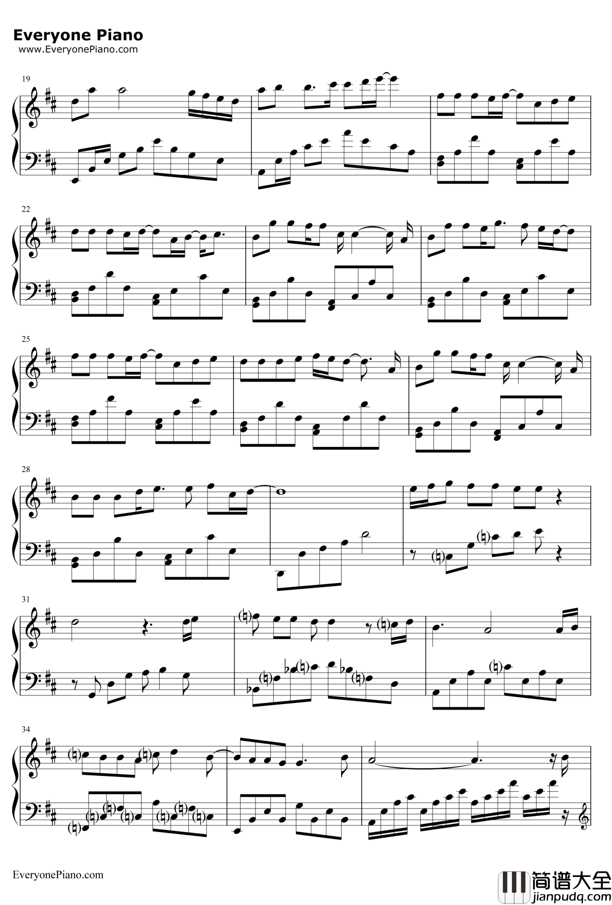 Love_you_you钢琴谱_林俊杰__夏日乐悠悠_主题曲