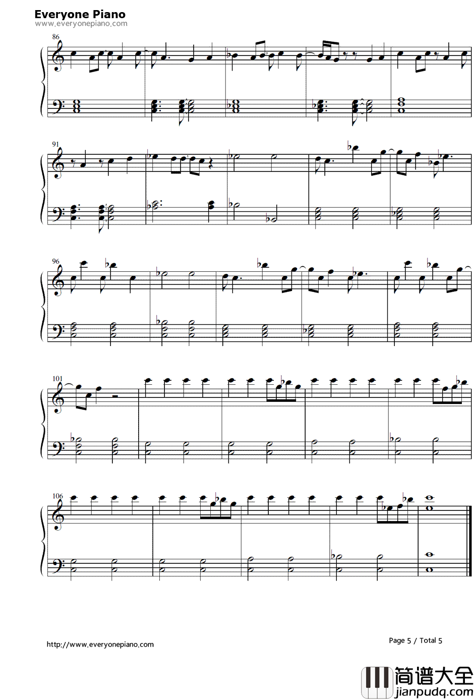 ずっとずっとずっと钢琴谱_久川綾丹下桜__魔卡少女樱_插曲