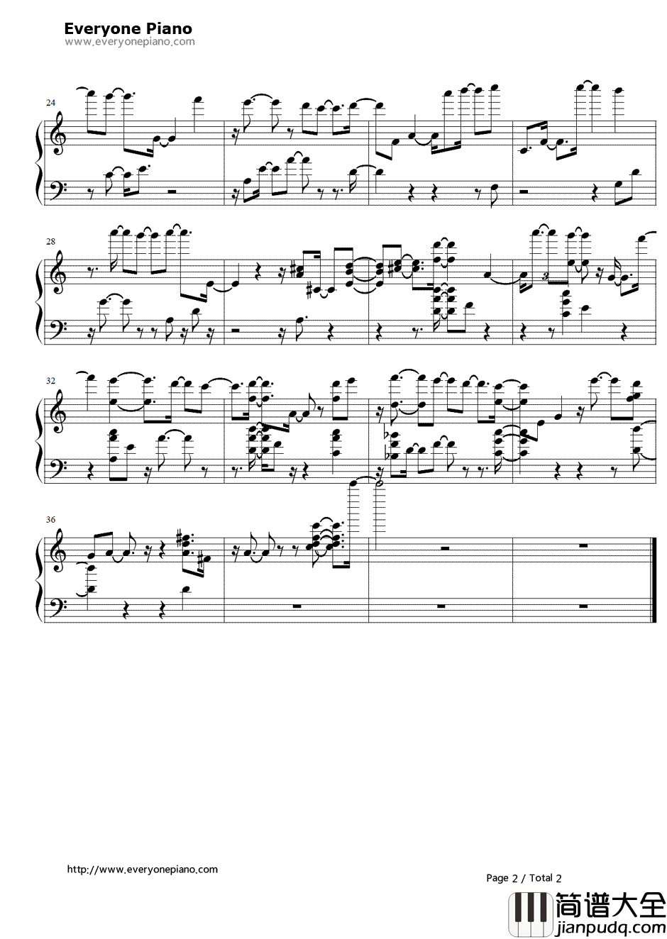 かごめと犬夜叉II改编版钢琴谱_犬夜叉_かごめと犬夜叉II改编版