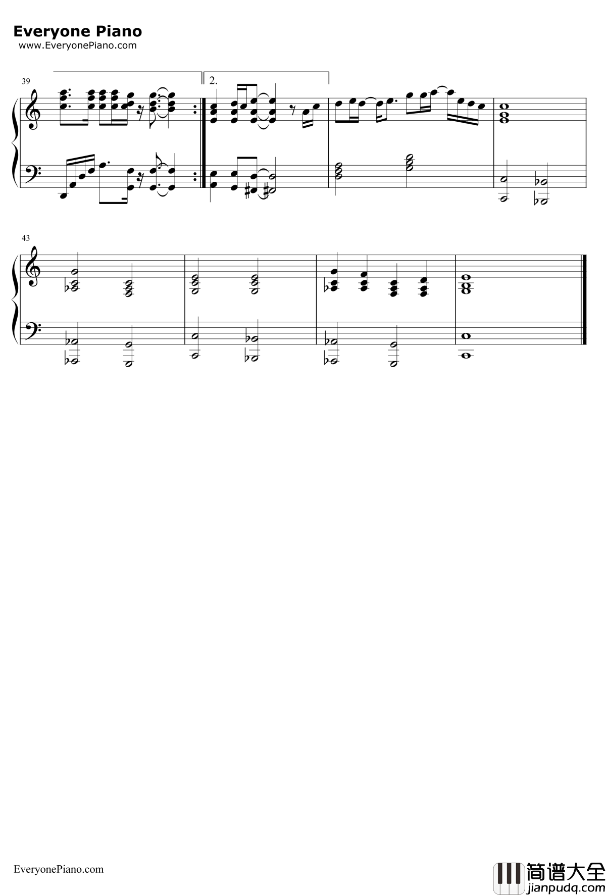 如果没有你钢琴谱_莫文蔚