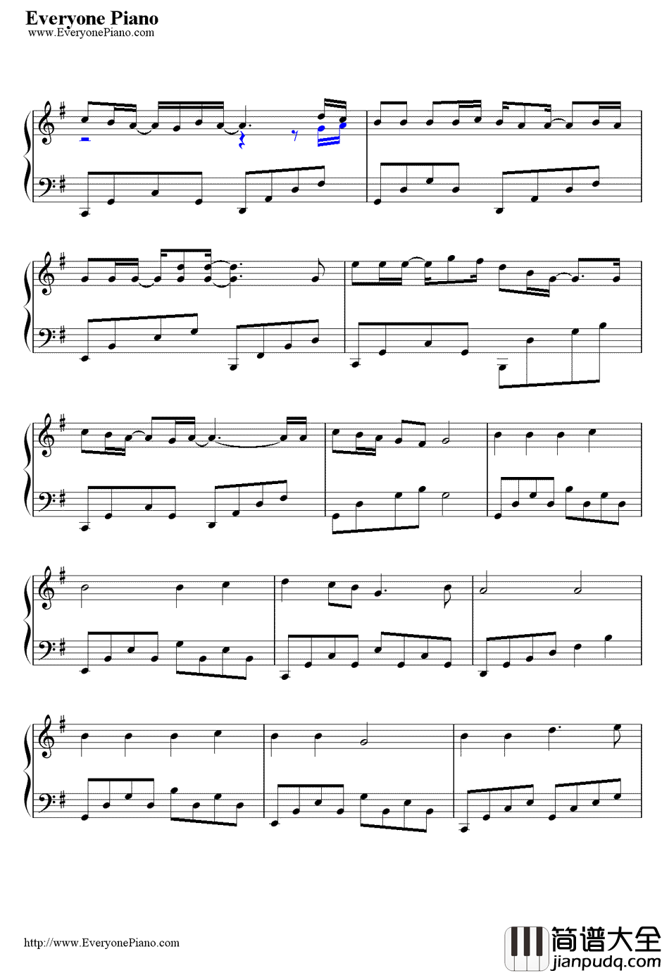 放弃钢琴谱_星弟