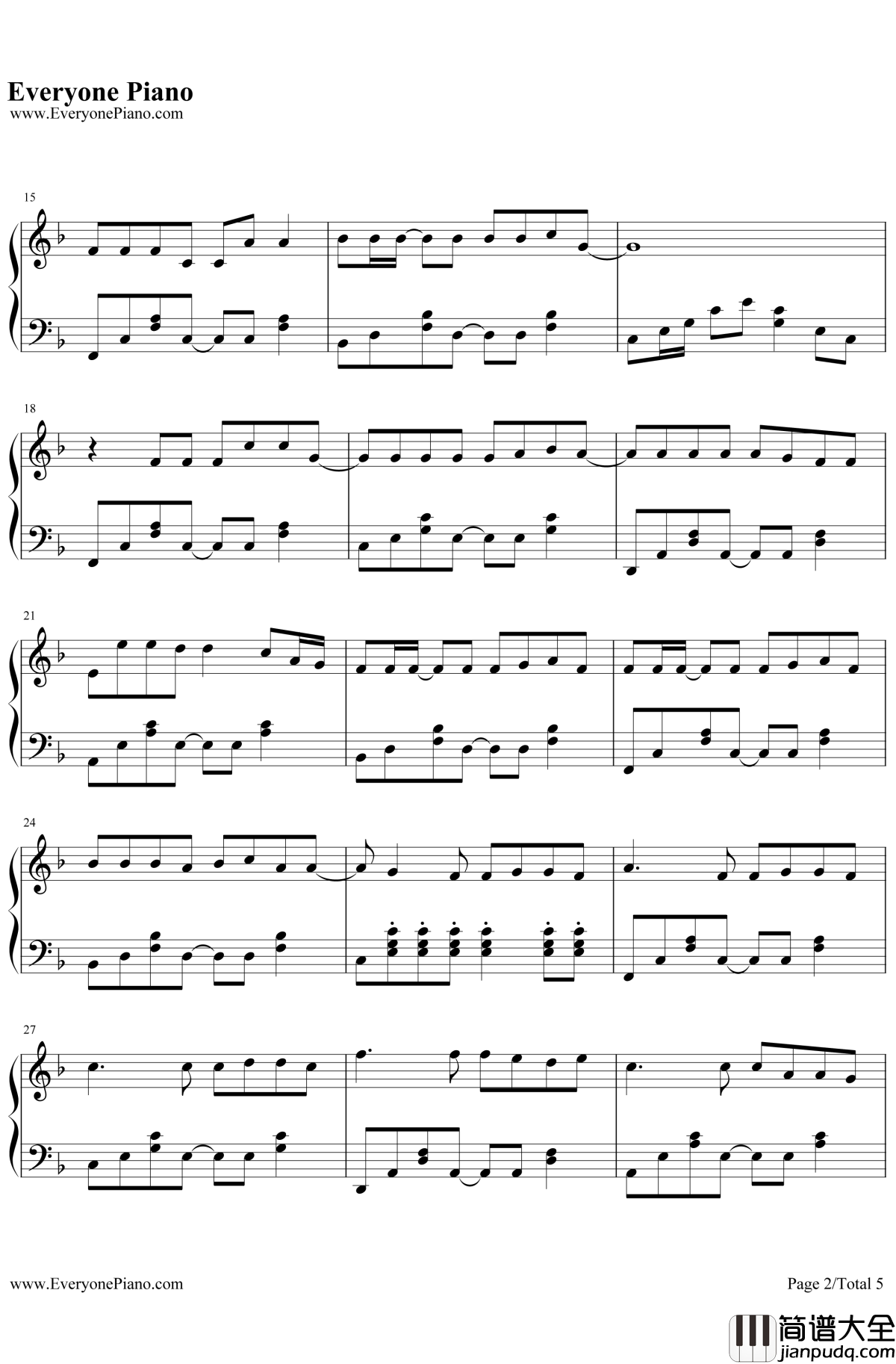 有何不可钢琴谱_许嵩