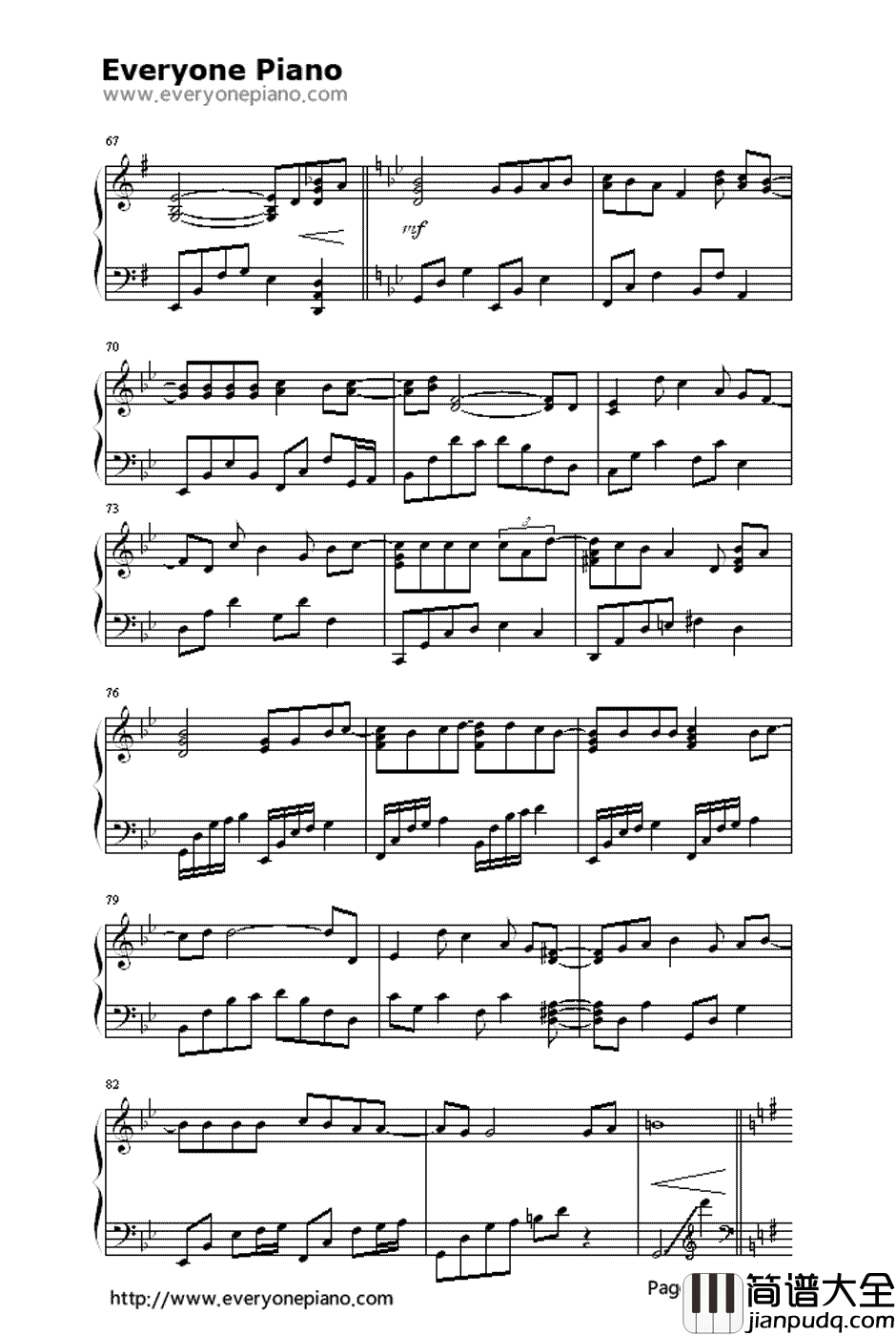 Get_Over钢琴谱_若草恵_Specialmix__棋魂_片头曲