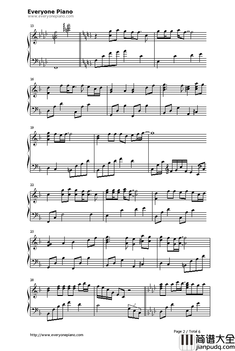 Get_Over钢琴谱_若草恵_Specialmix__棋魂_片头曲