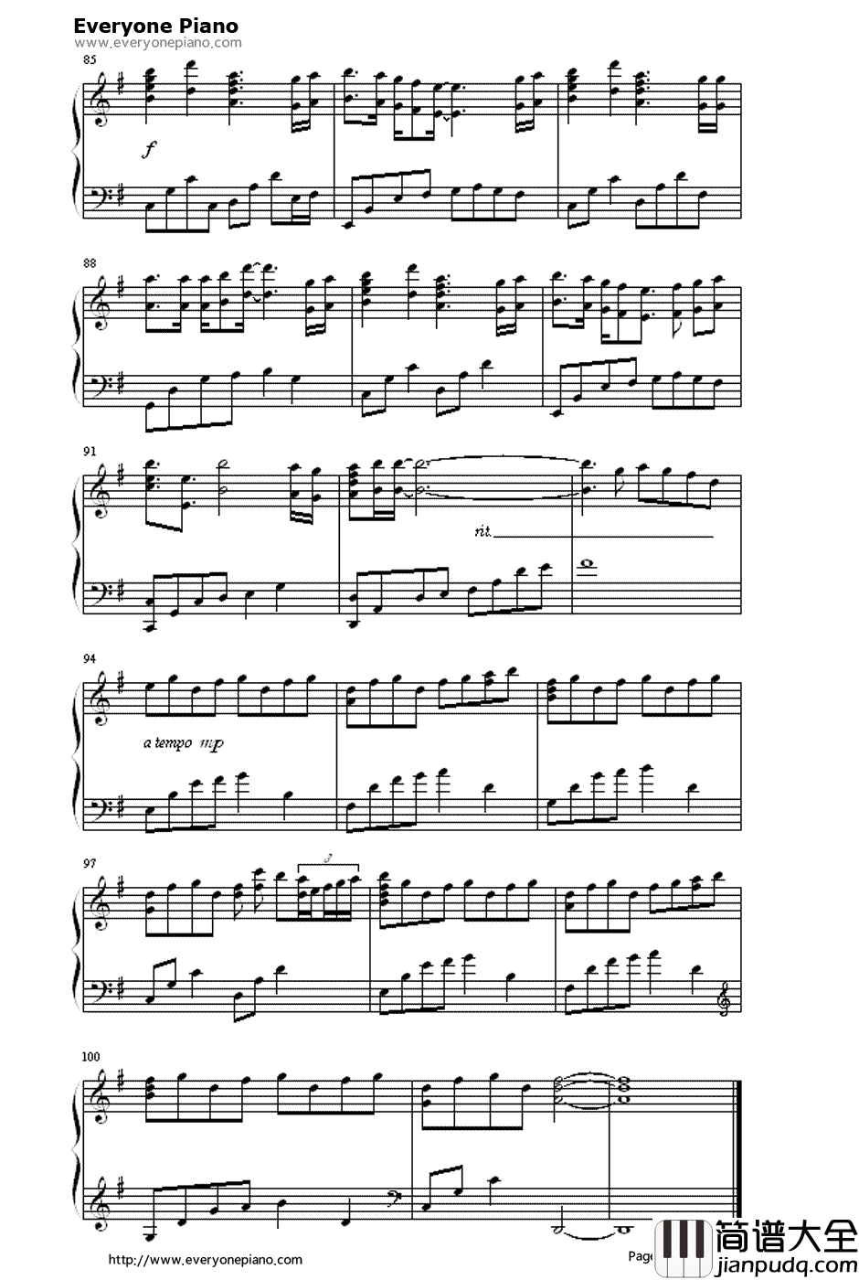 Get_Over钢琴谱_若草恵_Specialmix__棋魂_片头曲