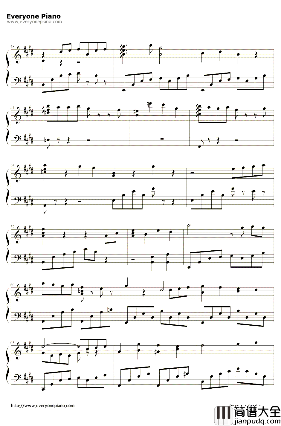 永遠の一瞬钢琴谱_伊藤賢治__青空下的约定_插曲