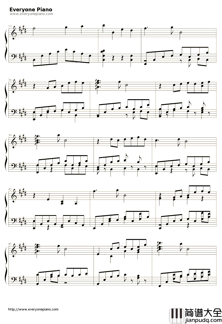 永遠の一瞬钢琴谱_伊藤賢治__青空下的约定_插曲