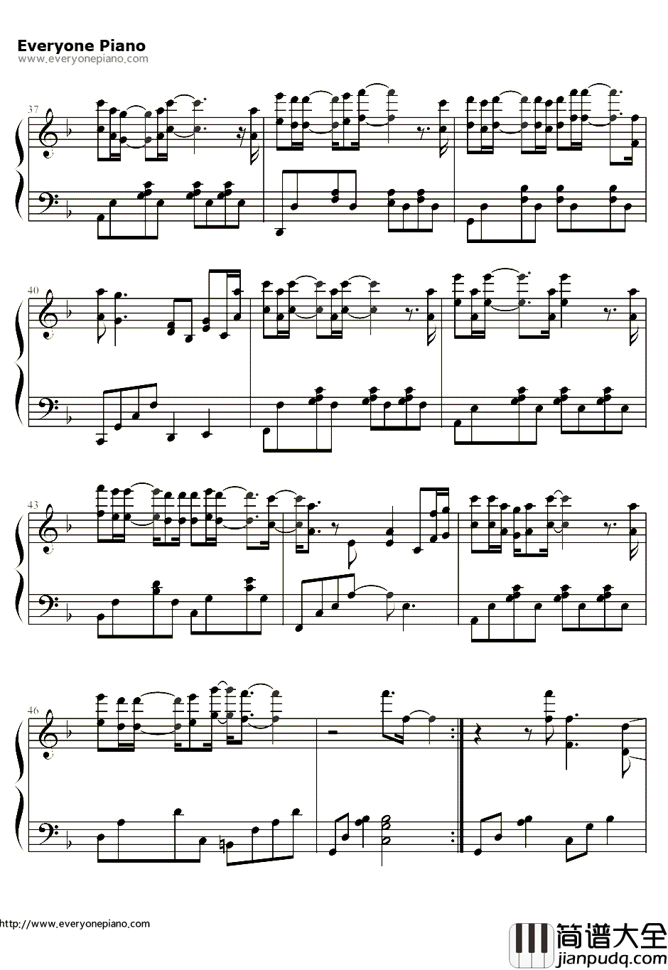 相见不如怀念钢琴谱_樊凡__小爸爸_片尾曲