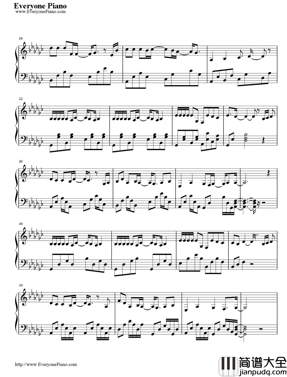 我的离开也是爱钢琴谱_许廷铿__刑警_片尾曲