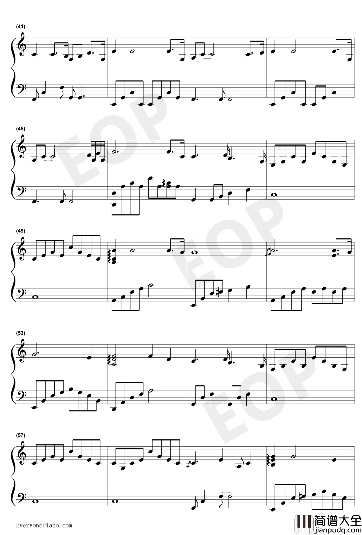 白日梦钢琴谱_The_Daydream