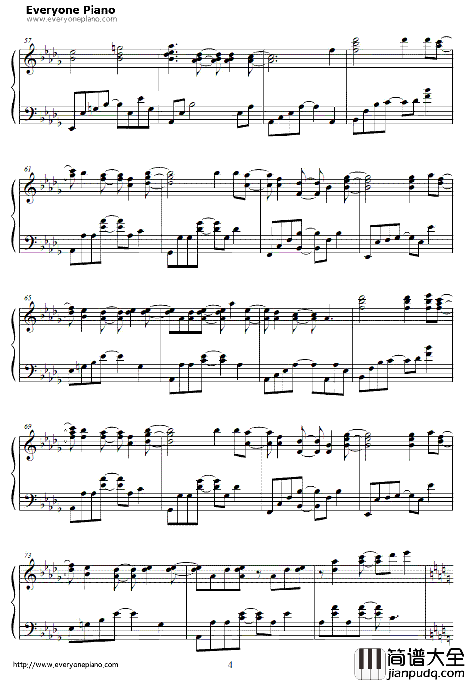 To_Far_Away_Times钢琴谱_Yasunori_Mitsuda__超时空之轮_片尾曲