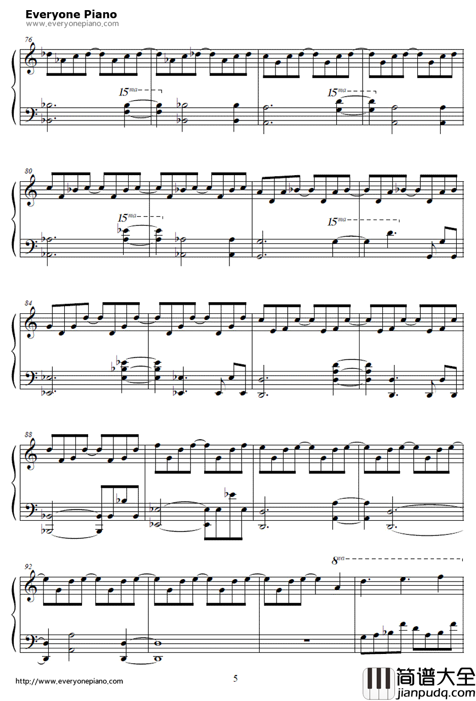 To_Far_Away_Times钢琴谱_Yasunori_Mitsuda__超时空之轮_片尾曲