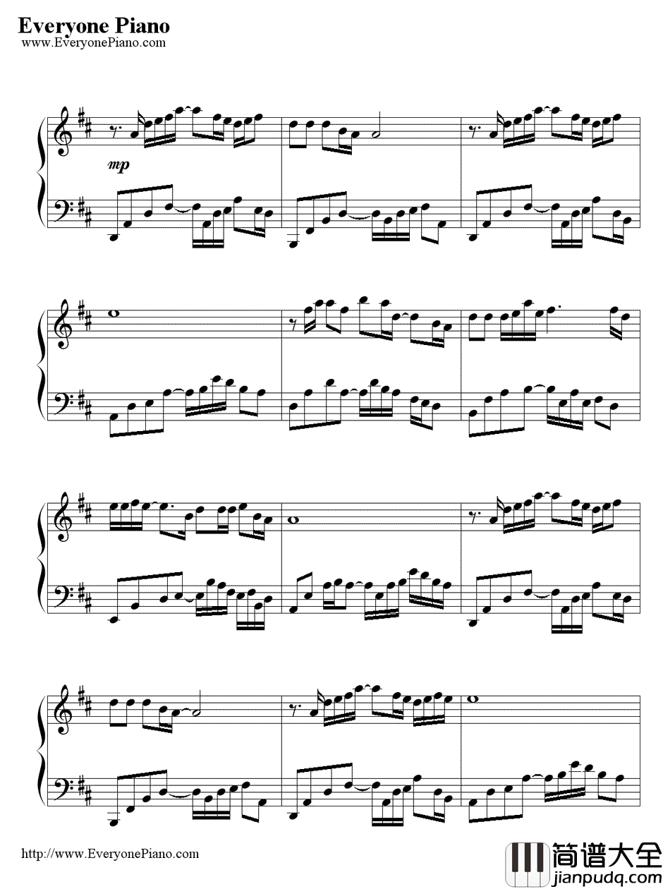 梦里水乡_钢琴谱_江珊