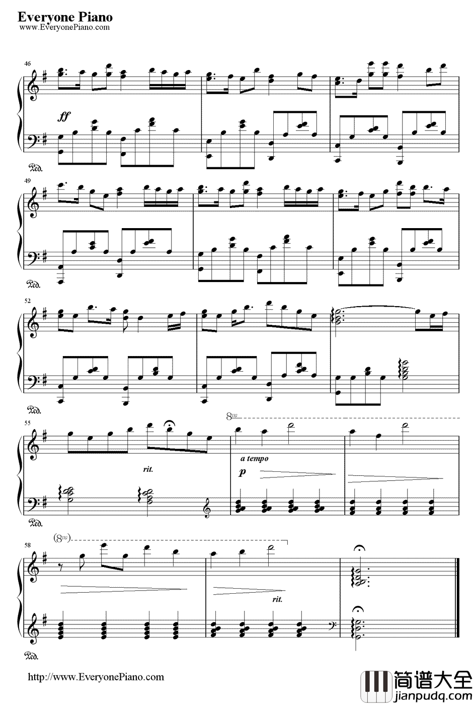 不是因为寂寞才想你钢琴谱_陶钰玉