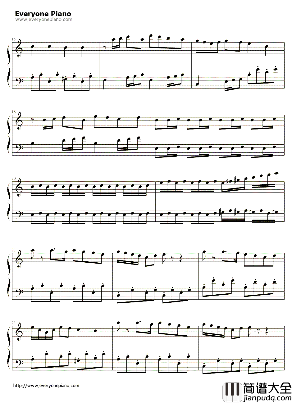 捣蛋猪Bad_Piggies主题曲1.2版钢琴谱_Rovio