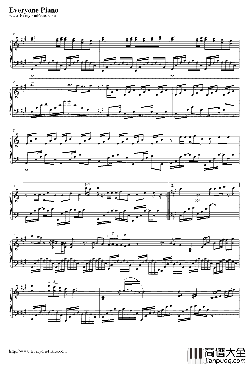 杀破狼钢琴谱_JS_电视剧_仙剑奇侠传_主题曲