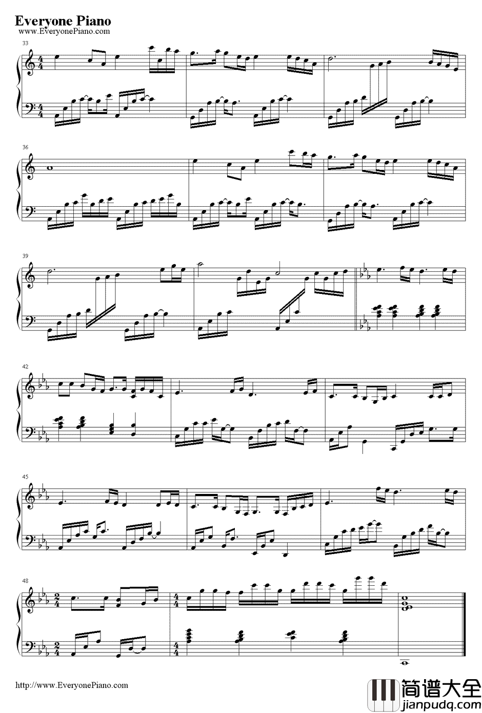 秋月梧桐钢琴谱_屠颖