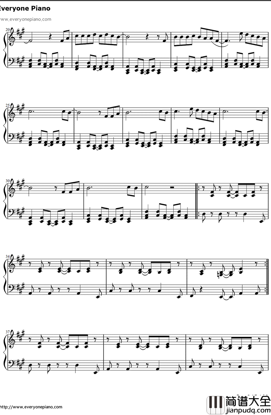 HeartBreaker钢琴谱_贾斯汀比伯