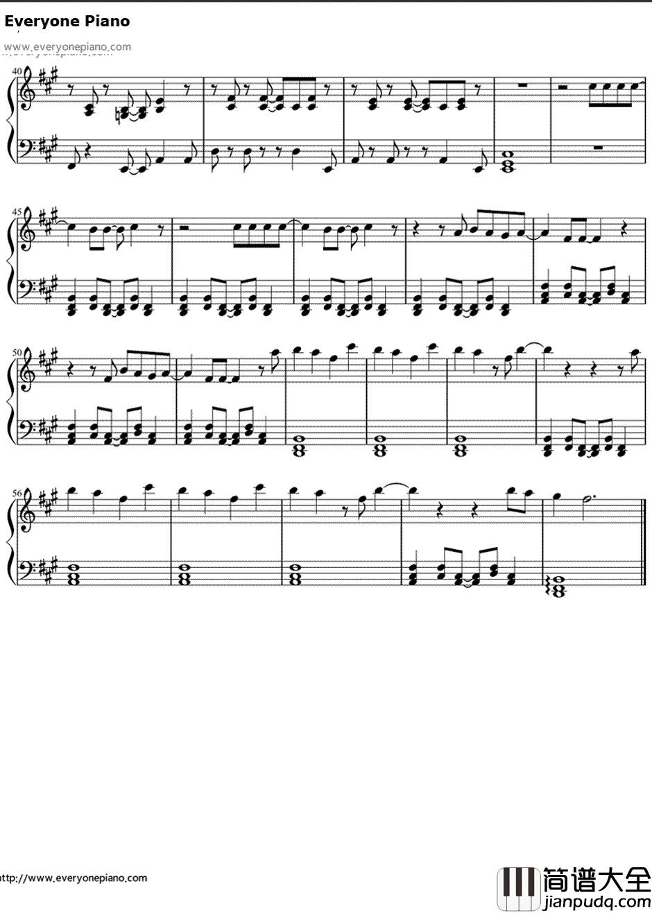 HeartBreaker钢琴谱_贾斯汀比伯