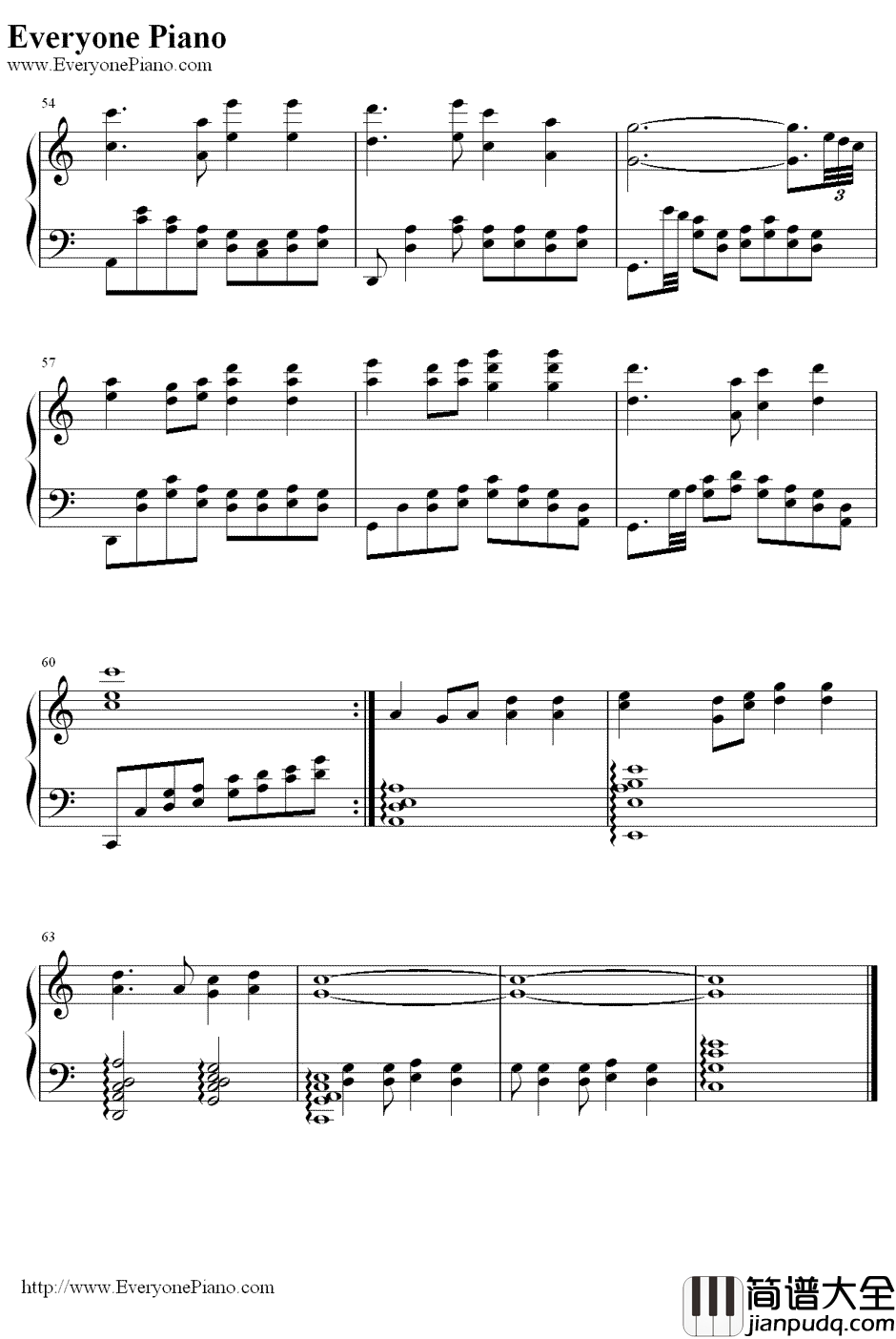 似是故人来钢琴谱_梅艳芳