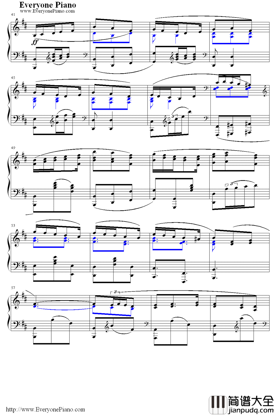 满天钢琴谱_Kalafina_Fate/Zero第19集片尾曲