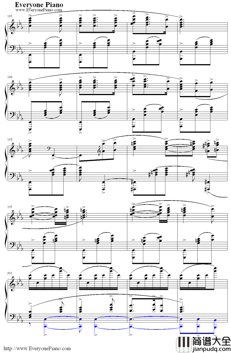 满天钢琴谱_Kalafina_Fate/Zero第19集片尾曲