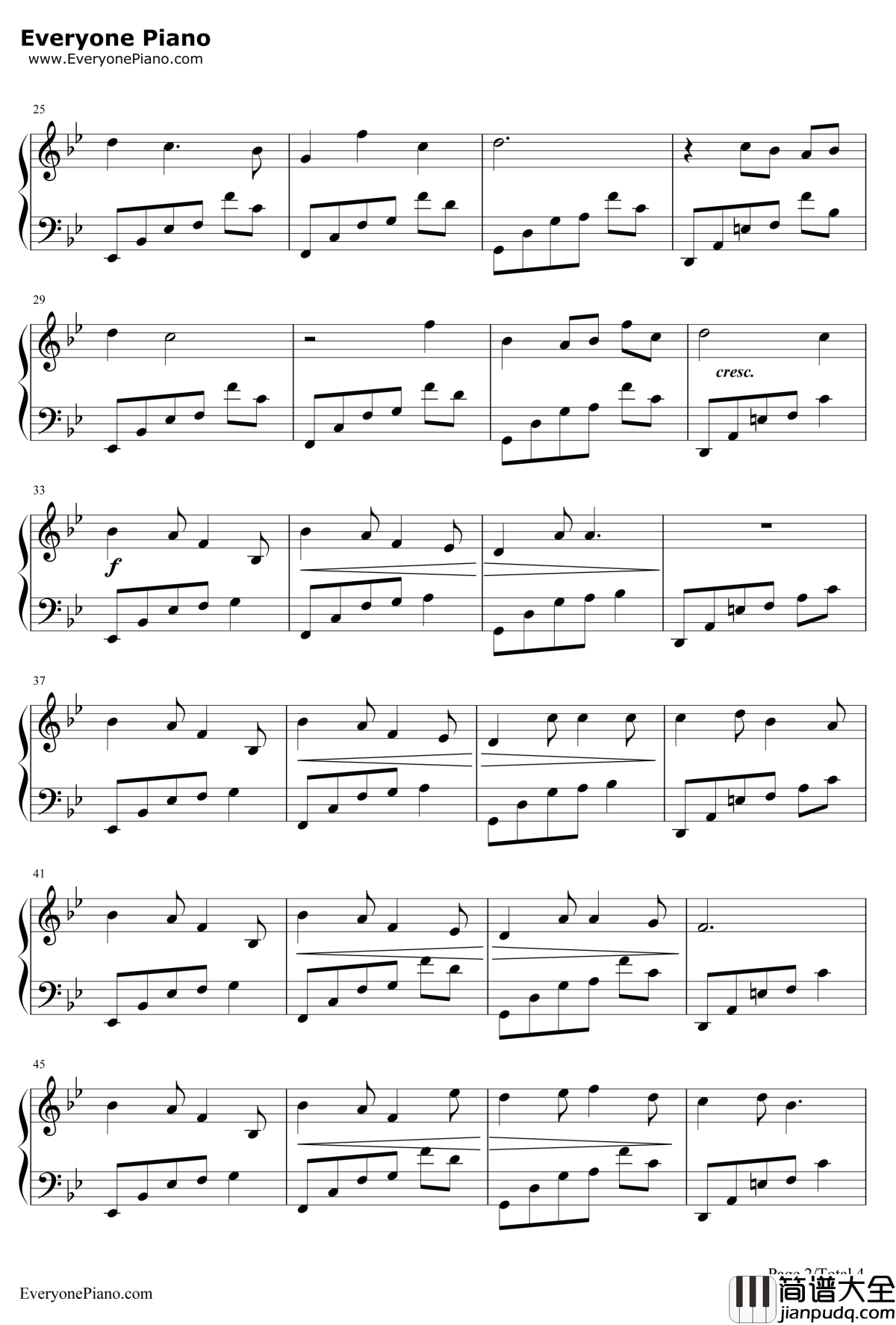 久远钢琴谱_关户刚_光与波的记忆__最终幻想II_插曲