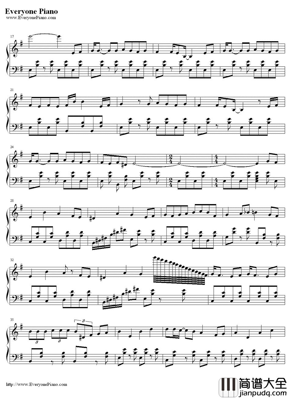 火葬曲钢琴谱_初音未来初音ミク